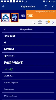 ALDI TALK Registration android App screenshot 2