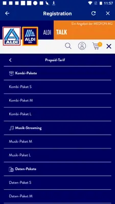 ALDI TALK Registration android App screenshot 3