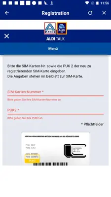 ALDI TALK Registration android App screenshot 5
